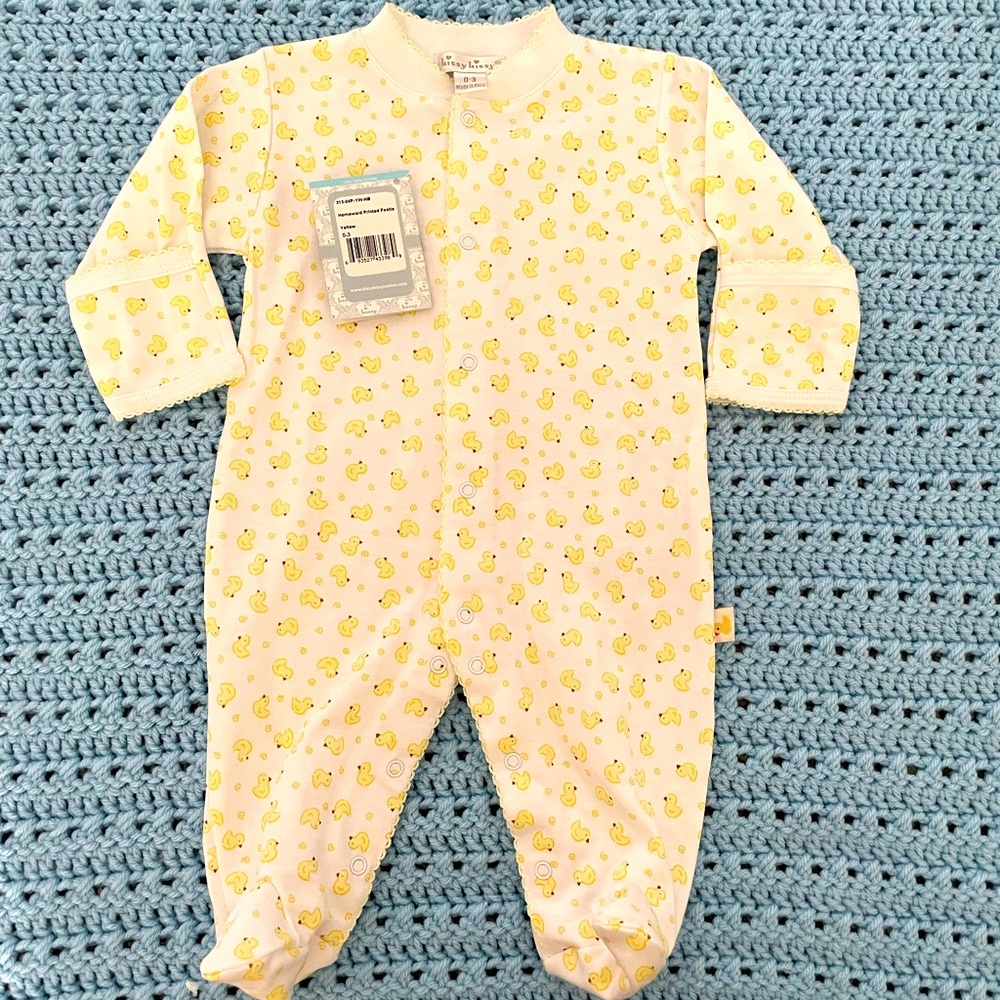 NWT Kissy Kissy Printed Footie Pajama